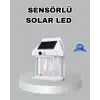 Üç Modlu Güneş Enerjili Duvar Lambası 1800mAh Bataryalı ve Hareket Sensörlü