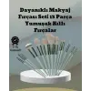 umuşak Kıllı Estetik Tasarımlı 13lü Makyaj Fırçası Seti Günlük ve Profesyonel Kullanım