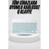 Uyumlu Kablosuz Bluetooth Şarj Edilebilir Mini Q Klavye