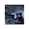 Y13 Motor Kask Kulaklık Rgb Modlu Radyolu Motosiklet Kulaklık 5.3 Bluetooth Intercom