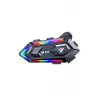 Y20 Motor Kurye Kask Kulaklık Rgb Modlu Bluetooth Motosiklet Kulaklık 5.3 Bluetooth Interkom