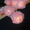 Yapay Gül Tasarımlı Dekoratif Led Işık Pilli (20 Gül)