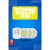Yapışkanlı 3lü Spot Led Işık Lamba Montajsız Pilli Uzaktan Kumandalı