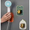 Yapışkanlı Hayvan Figürlü Hareketli Duş Başlığı Tutucu