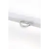 Yassı Silver Renk Ayarlanabilir Yüzük