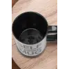 Yazılı Mug Kupa Karıştırıcı Özelliği Ve Paslanmaz Çelik