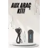 Yeni Nesil Bluetooth Aux Araç Kiti Siyah TV Tablet Telefon Araç Araba