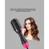 Yeni Nesil Fön Tarağı – 220°C Isı, Negatif İyon, 360° Dönebilen Kablo