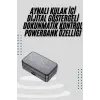 Yeni Nesil Kablosuz Kulaklık Aynalı Powerbank Özellikli Bluetooth Bağlantılı Dijital Göstergeli