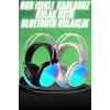 Yeni Nesil Kulak Üstü Kablosuz Uzun Ömürlü RGB Işıklı Bluetooth Kulaklık