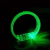 Yeşil Led Işıklı Baskı Yapılabilen Pilli Bileklik Bilezik 1,5 cm Genişlik