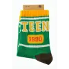 Yeşil Renkli Kolej Çorap 8*28