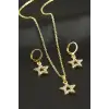Yıldız Taşlı Set Kolye