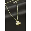 Yonca Sedef Lüks Çelik Kolye