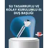 Yüksek Basınçlı 3 Fonksiyonlu Duş Başlığı