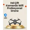 Yükseklik Sabitlemeli Katlanabilir Drone 1080P 4K Kamera Seçenekli