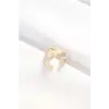 Z Harfli Altın Renk Ayarlanabilir Yüzük