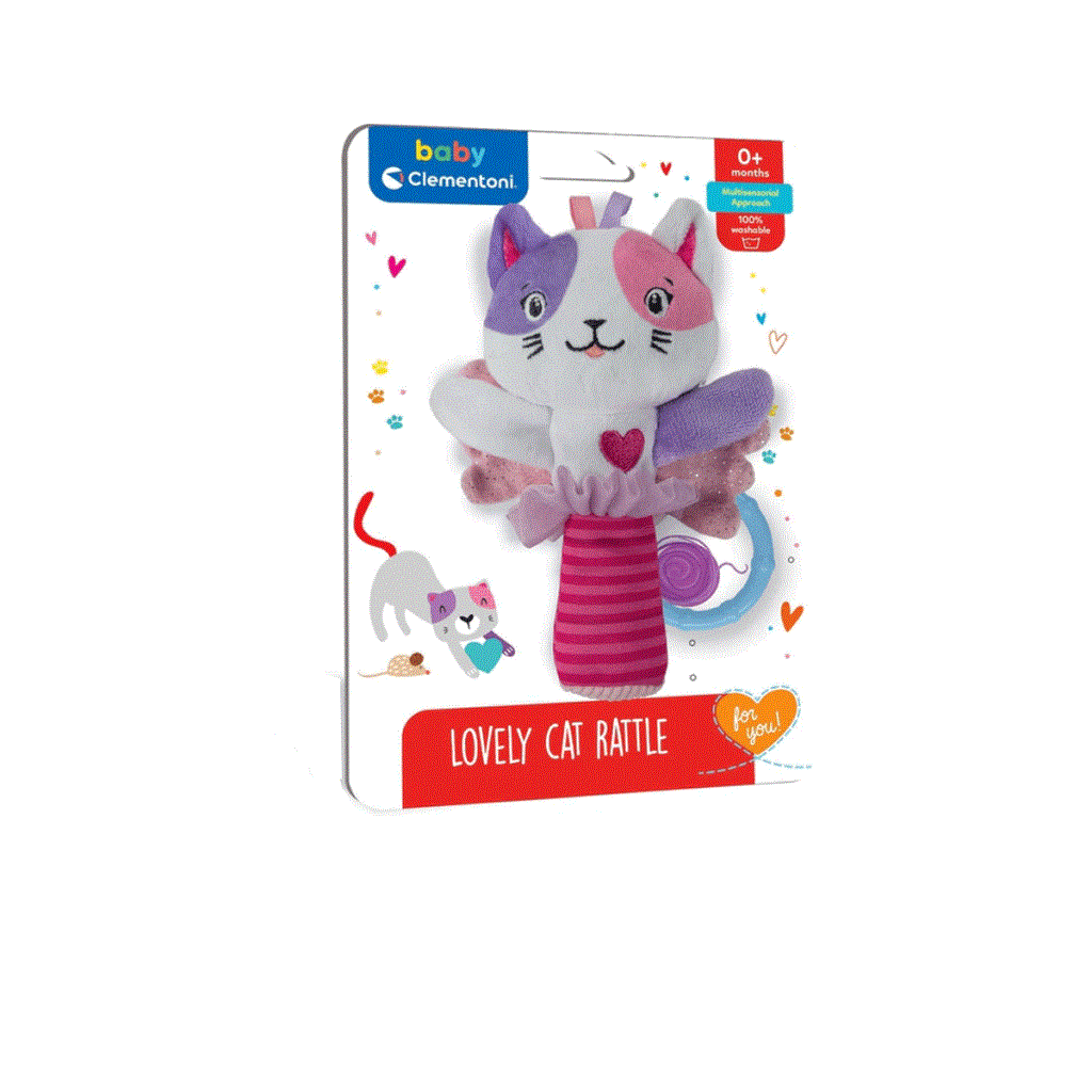 BX 17784 Baby Clementoni - Sevimli Kedi Çıngırak