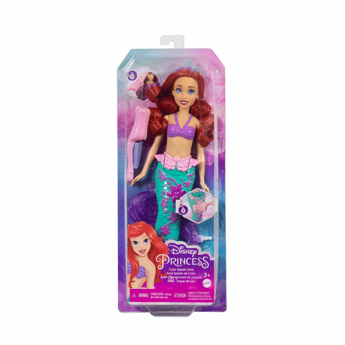 HLW00 Disney Prenses Muhteşem Renk Değiştiren Saçlı Deniz Kızı Ariel