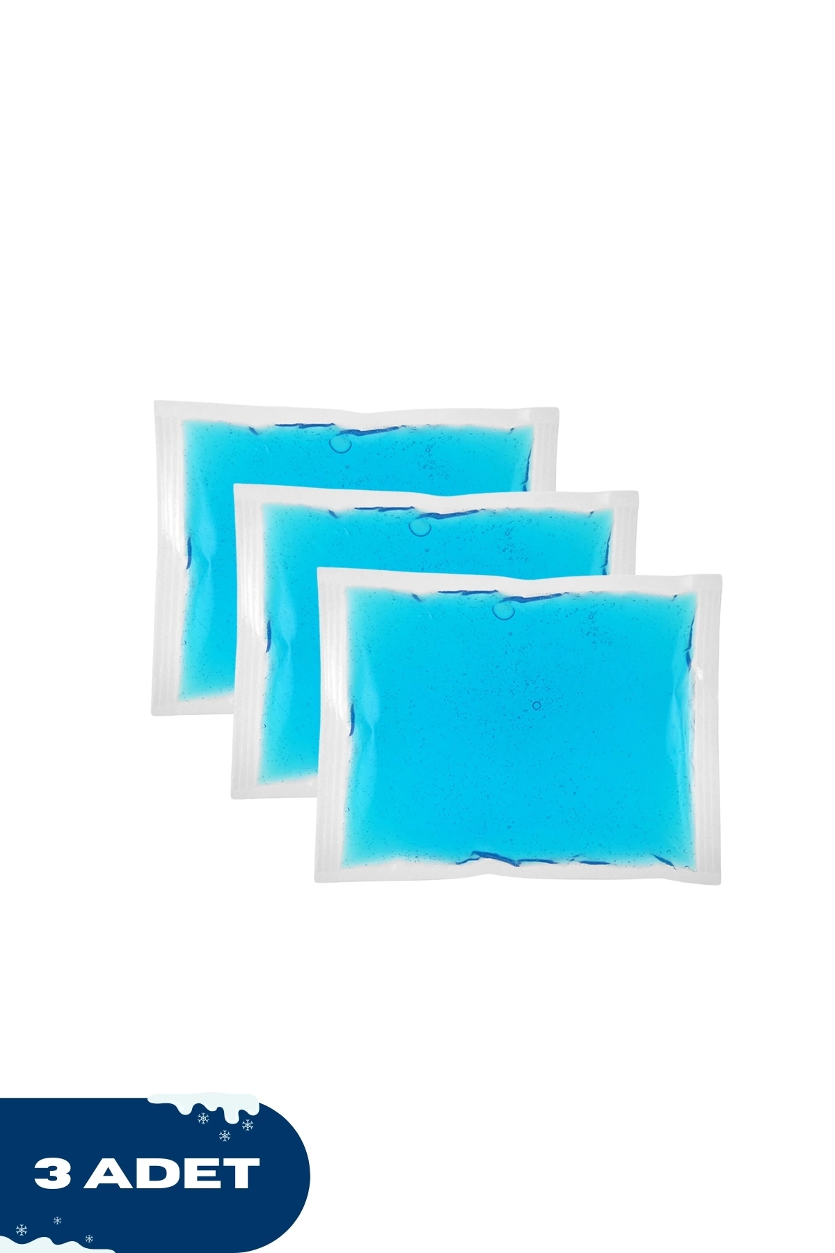 3 Adet Soğuk Sıcak Jel Kompres, Yaralanma Soğutucu Isıtıcı 13x13