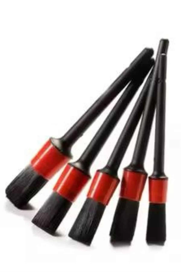 5 Adet Oto Detaylı Temizleyici Araç İçi Temizlik Fırça Seti Koltuk Döşeme Kapı Toz Alma Fırçası