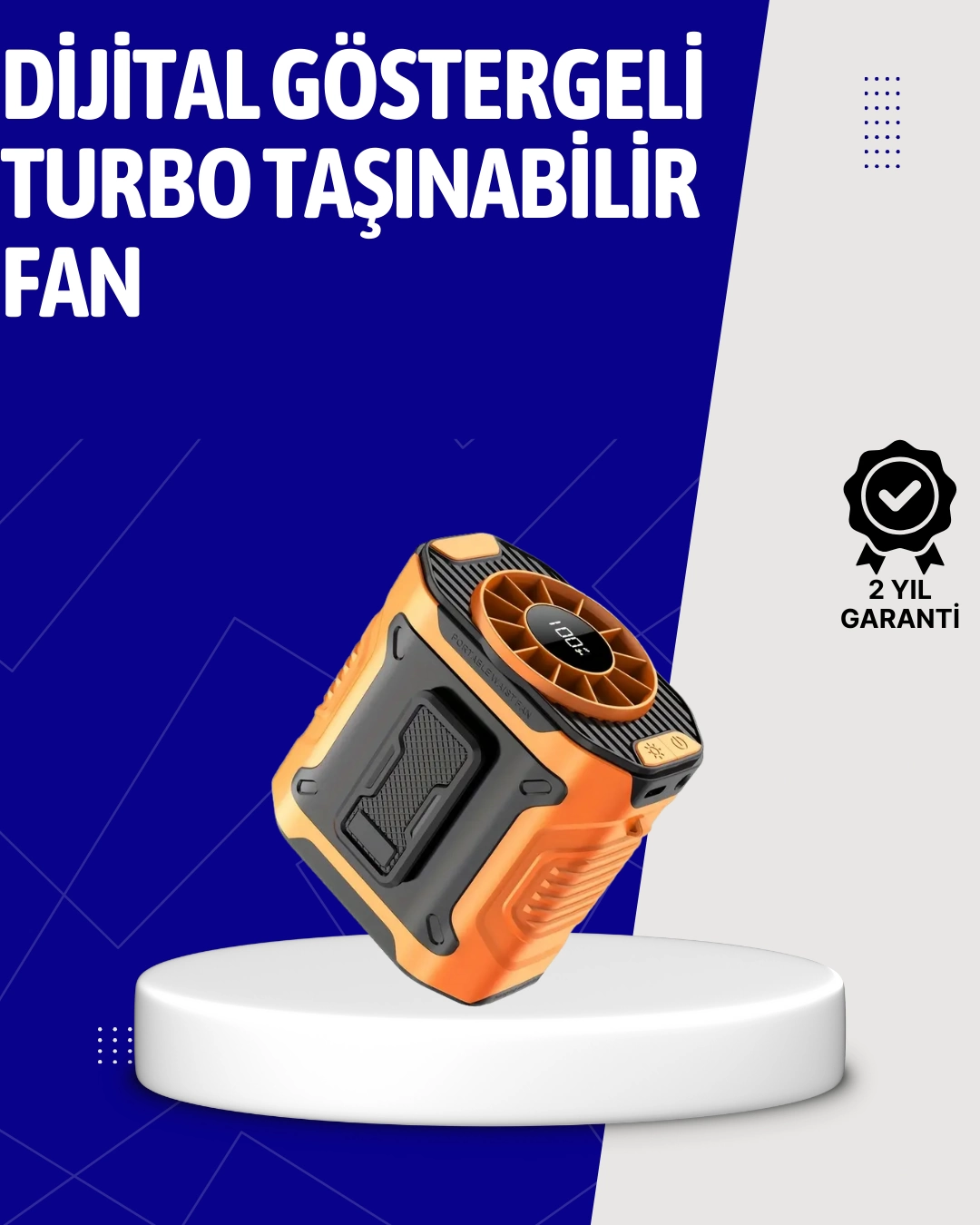 5000mAh Şarjlı Soğutma Fanı Taşınabilir