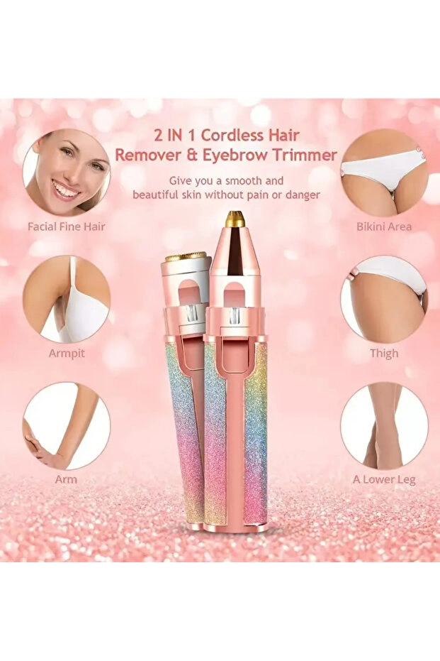 Taşınabilir Şarjlı Yüz Tüy Alma Aleti, Tahriş Etmeyen Hassas Başlık ve Lüks Gövde