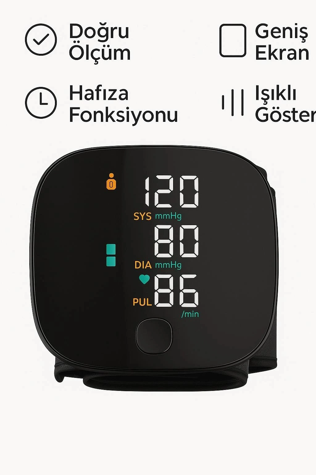 Otomatik Koldan Tansiyon Aleti Kol Manşonlu Dijital Nabız ve Tansiyon Ölçer