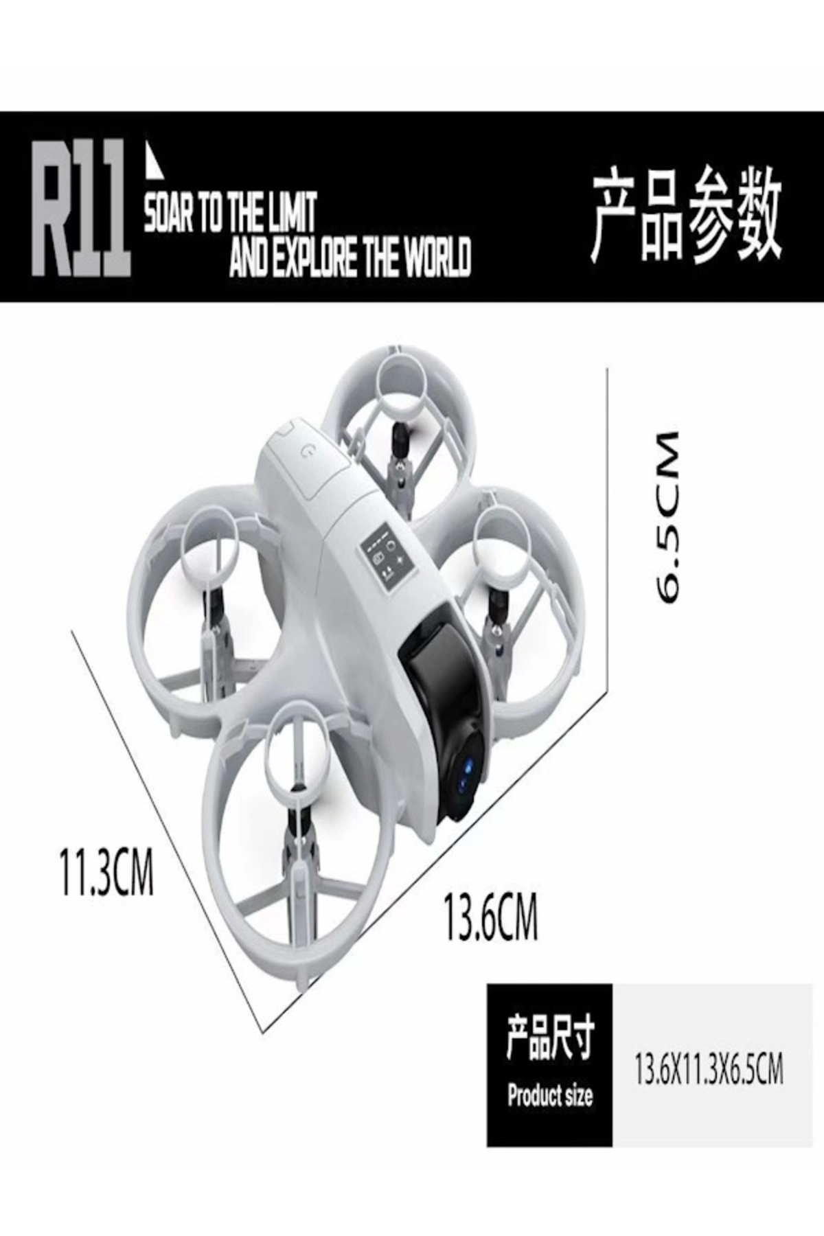 Mini Drone ile 1080P Full HD Kamera, 500-1000 Metre Uçuş Mesafesi ve 20-30 Dakika Uçuş Süresi