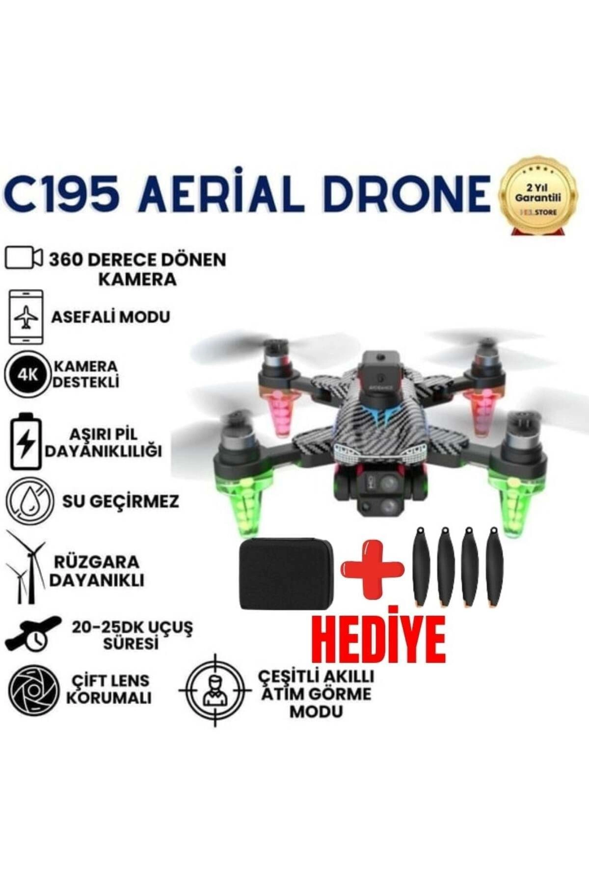 SH Kaydı Gerektirmeyen Drone - Renk: Beyaz, Kamera Özelliği: 1080P FULL HD, GPS | Teknik Özellikleri