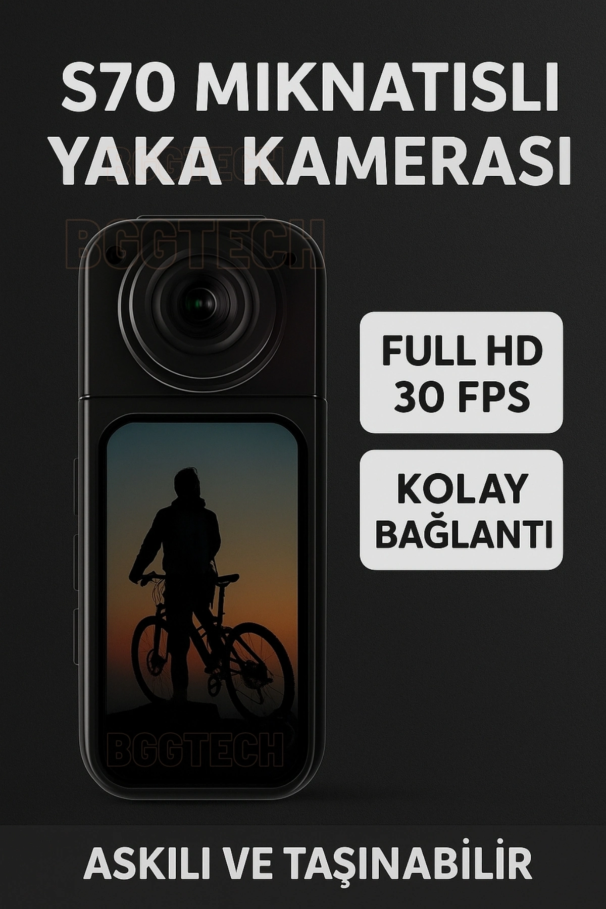 Mıknatıslı Mini Yaka Kamerası, HD Video Kayıt ve Spor Aktiviteleri İçin Pratik Çözüm