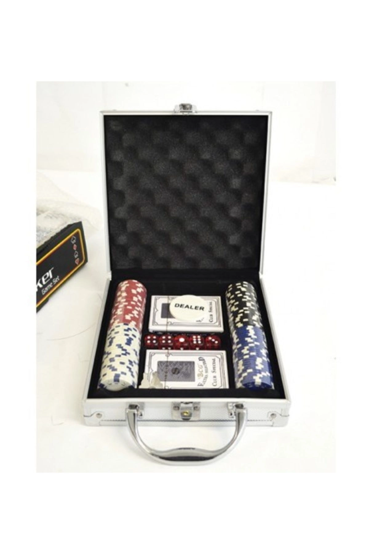 Metal çantalı poker seti 2 kişilik 10 yaş ve üzeri kutu oyunu - Anne & Bebek & Çocuk