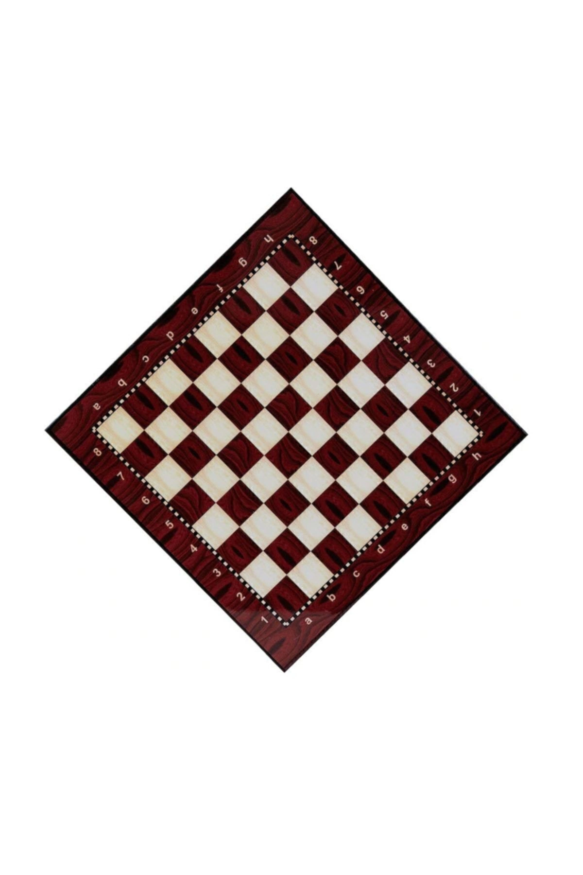 Büyük boy satranç ve dama tahtası 36,5x36,5 cm iki oyun bir arada taşsız - Hobi & Eğlence