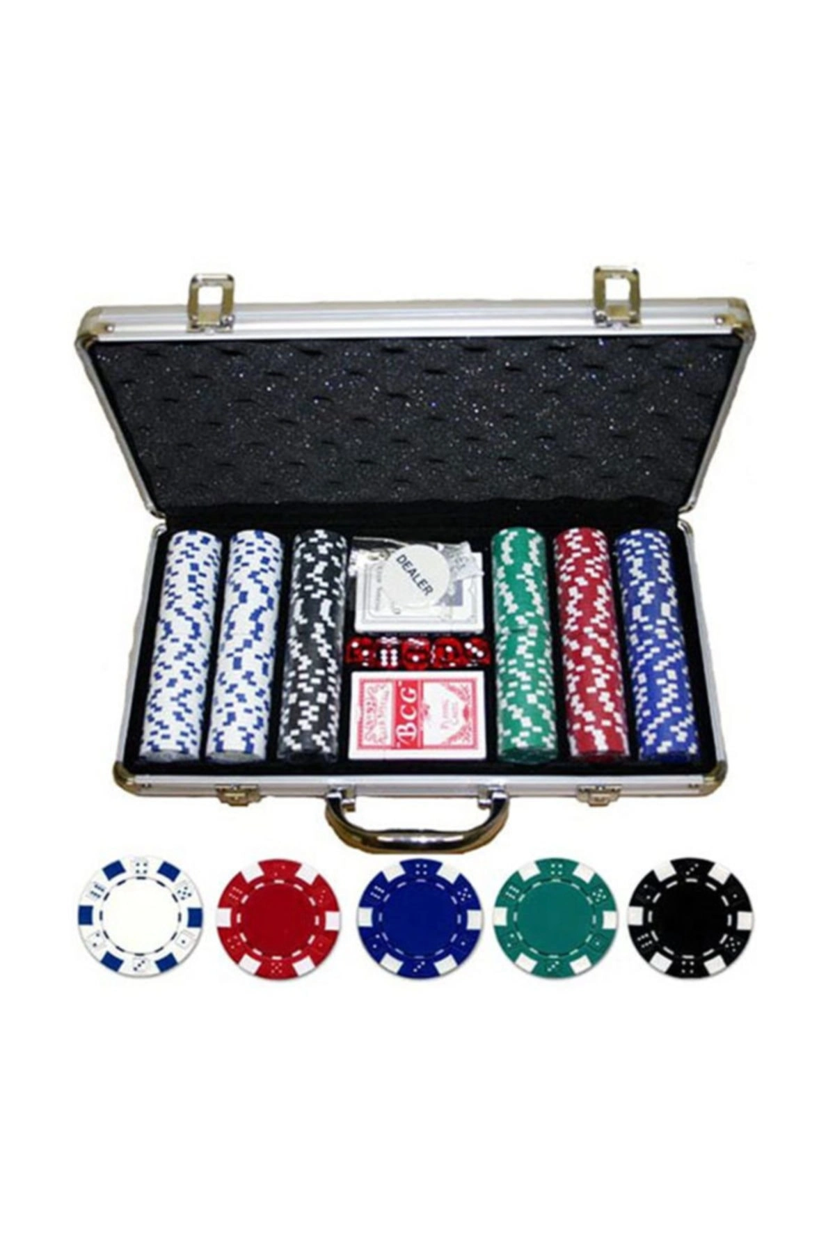 300 parçalı poker seti metal çantalı oyun takımı - Hobi & Eğlence Diğer Takımları