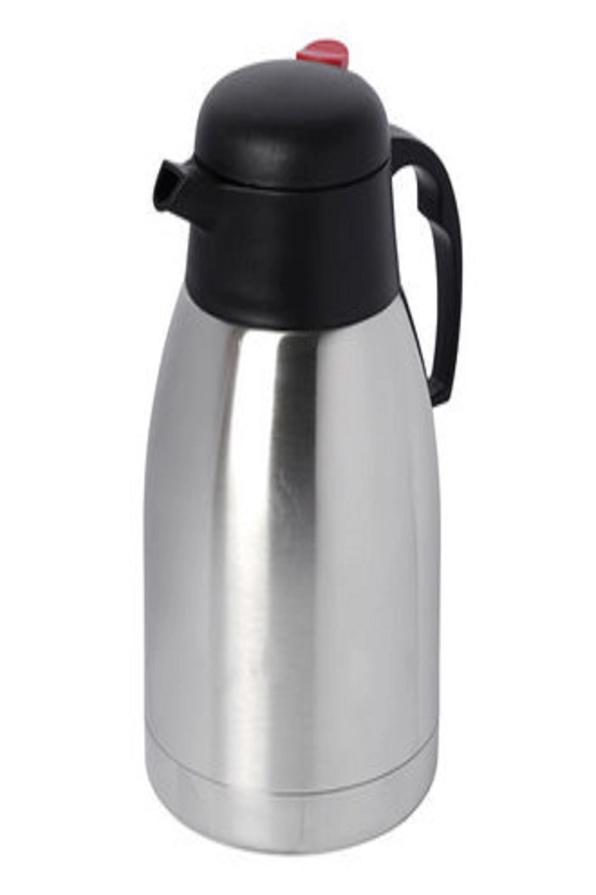 Çelik termos 2 litre gri renk 6 saat yalıtım süresi ile kamp ve mutfak kullanımı için