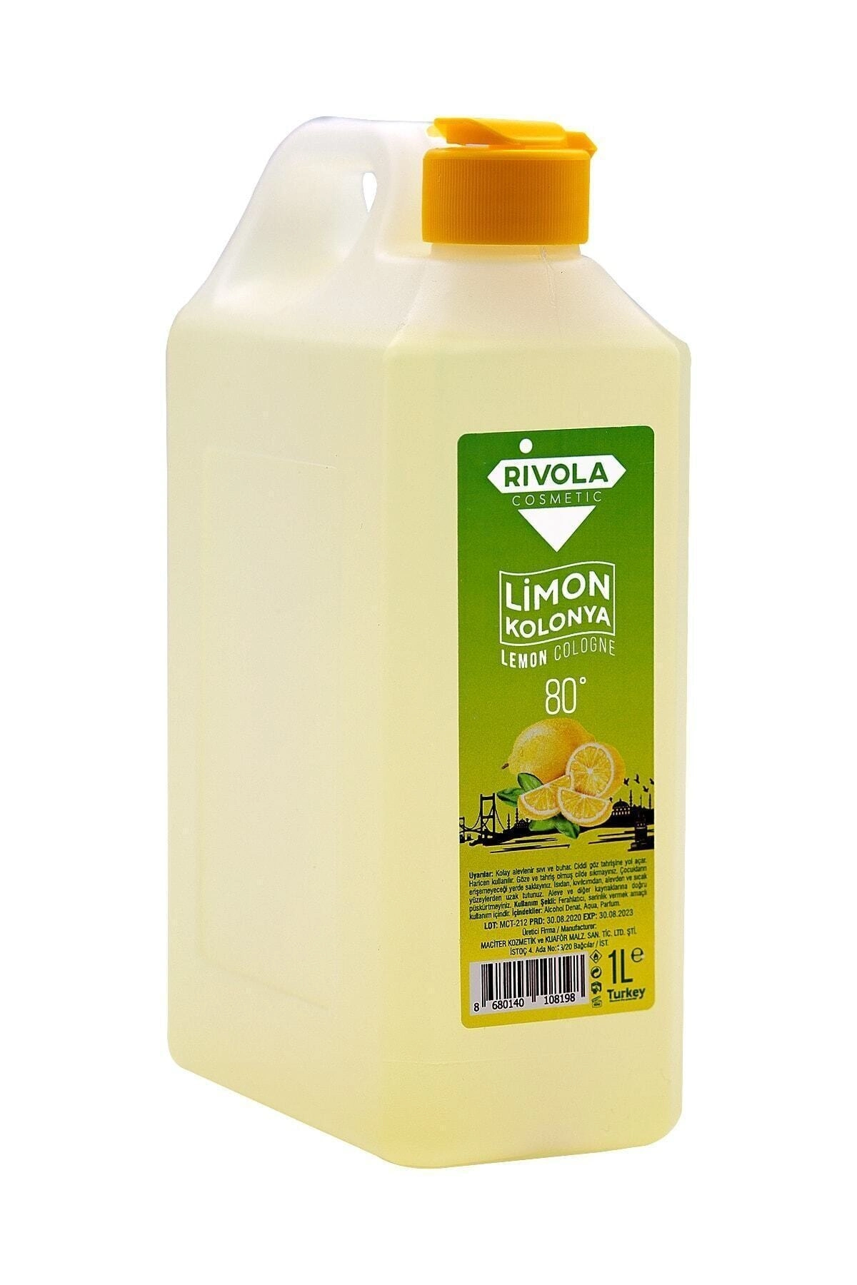 Limon aromalı dökme kolonya 1 litre hacimli - Kozmetik & Kişisel Bakım - Parfüm ve Deodorant