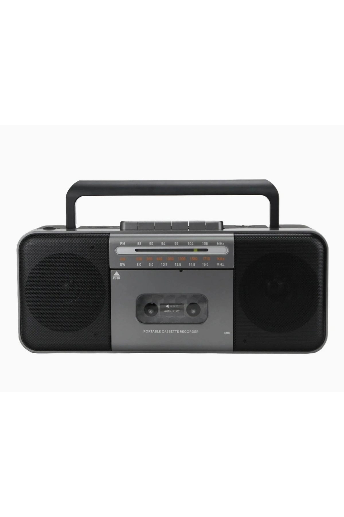 Nostaljik radyo FM radyo USB MP3 çalar kablosuz hoparlör Bluetooth gri 2 yıl garantili