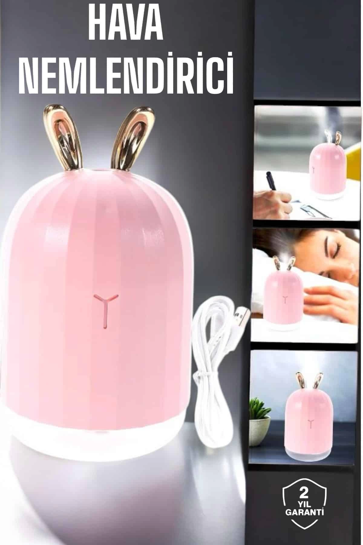 Aromaterapi Hava Temizleyici Buhar Makinesi Taşınabilir Şarjlı