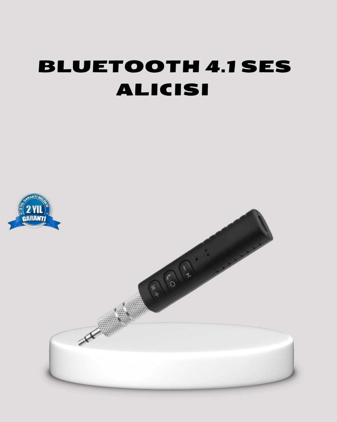 Bluetooth 4.1 Müzik Alıcısı 3.5mm Aux Girişli Mini Kablosuz Adaptör