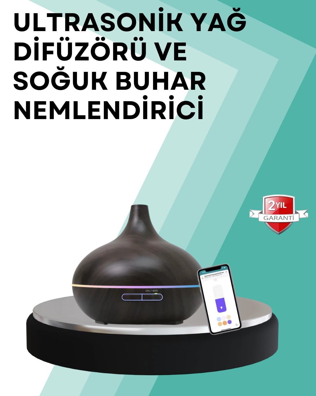 Büyük Su Hazneli Ultrasonik Difüzör ve Oda Nemlendirici
