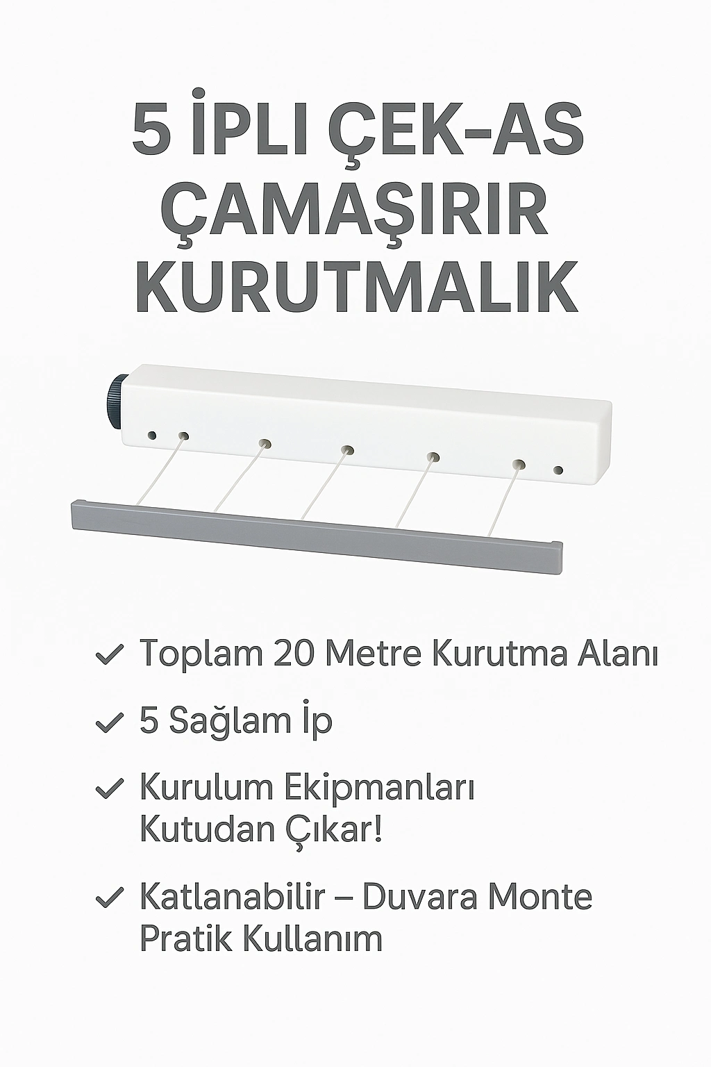 Çek As Ger As 5 İpli 20 Mt