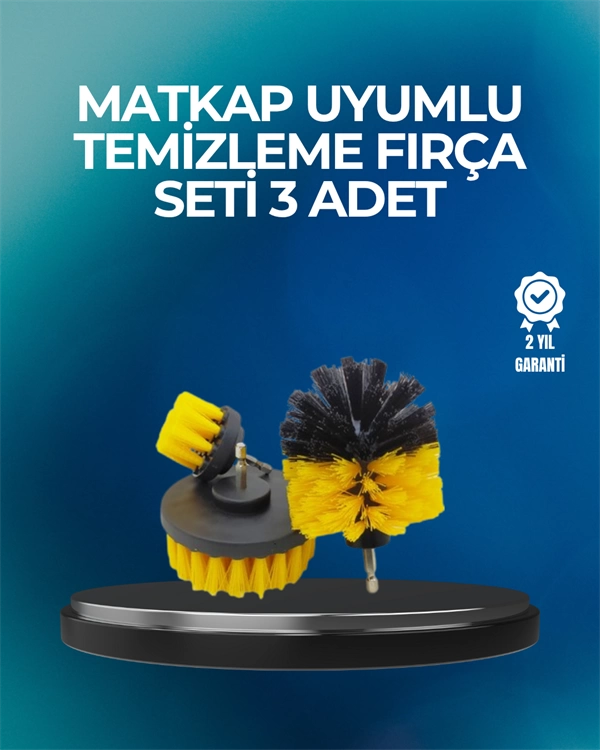 Derinlemesine Temizlik İçin Dayanıklı Kıllı Matkap Fırçası Başlığı