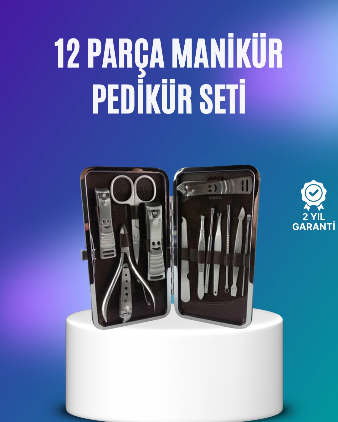 El ve Ayak Bakımı İçin Profesyonel 12 Bakım Seti