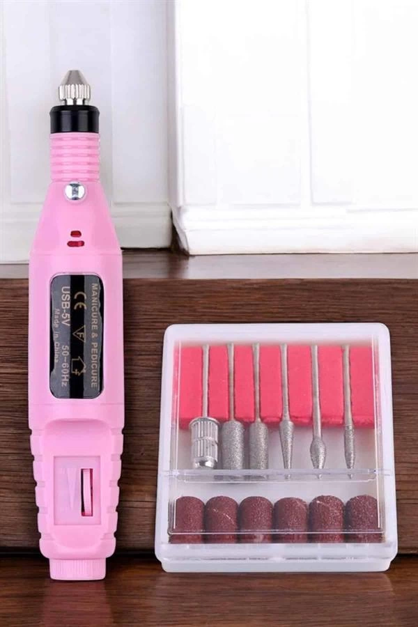 Elektrikli Manikür Pedikür Törpü Seti Protez Tırnak Nasır Temizleyici
