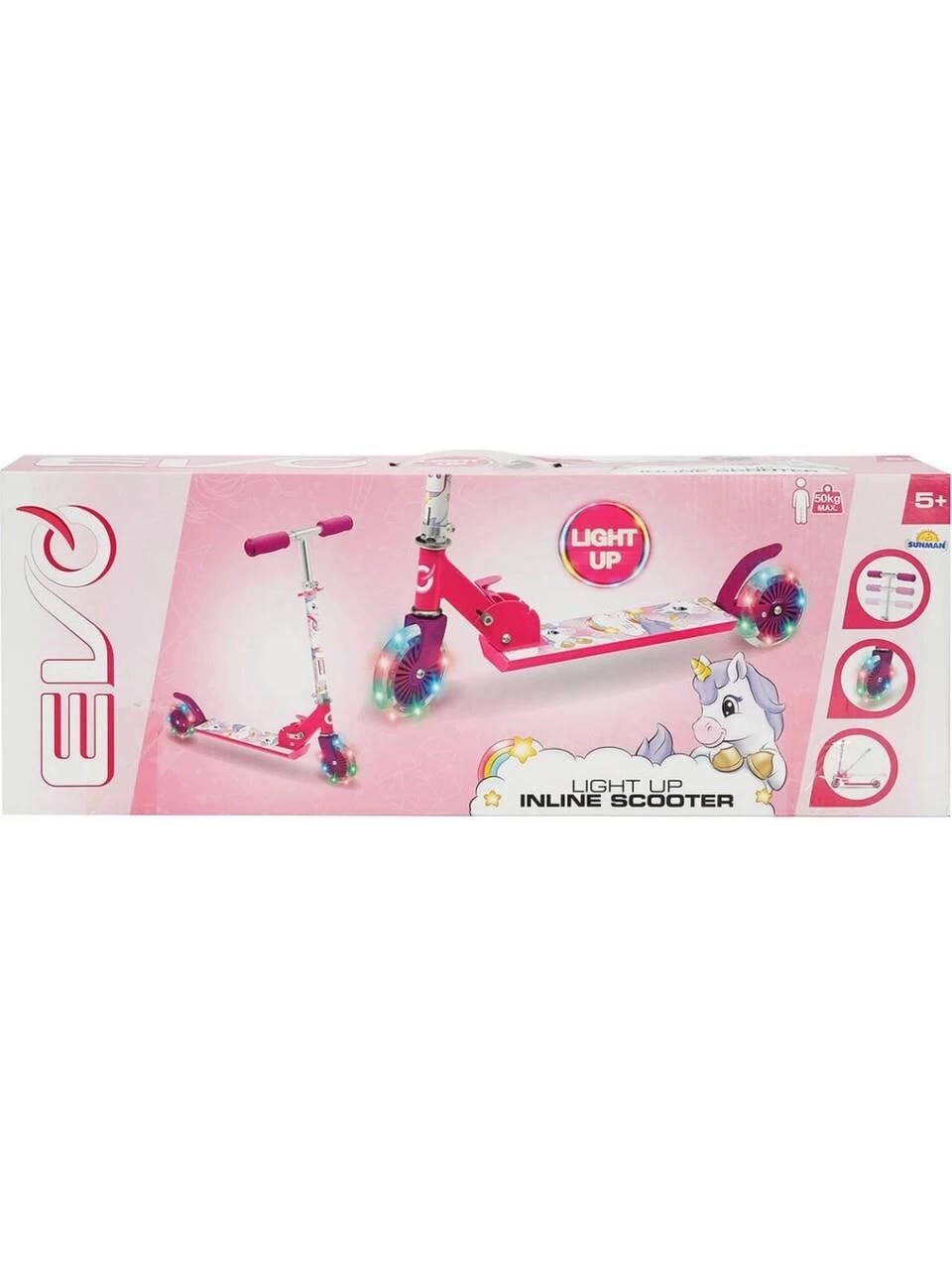 EVO SCOOTER 2TKR UNİCORN IŞIKLI MAX 50 KG