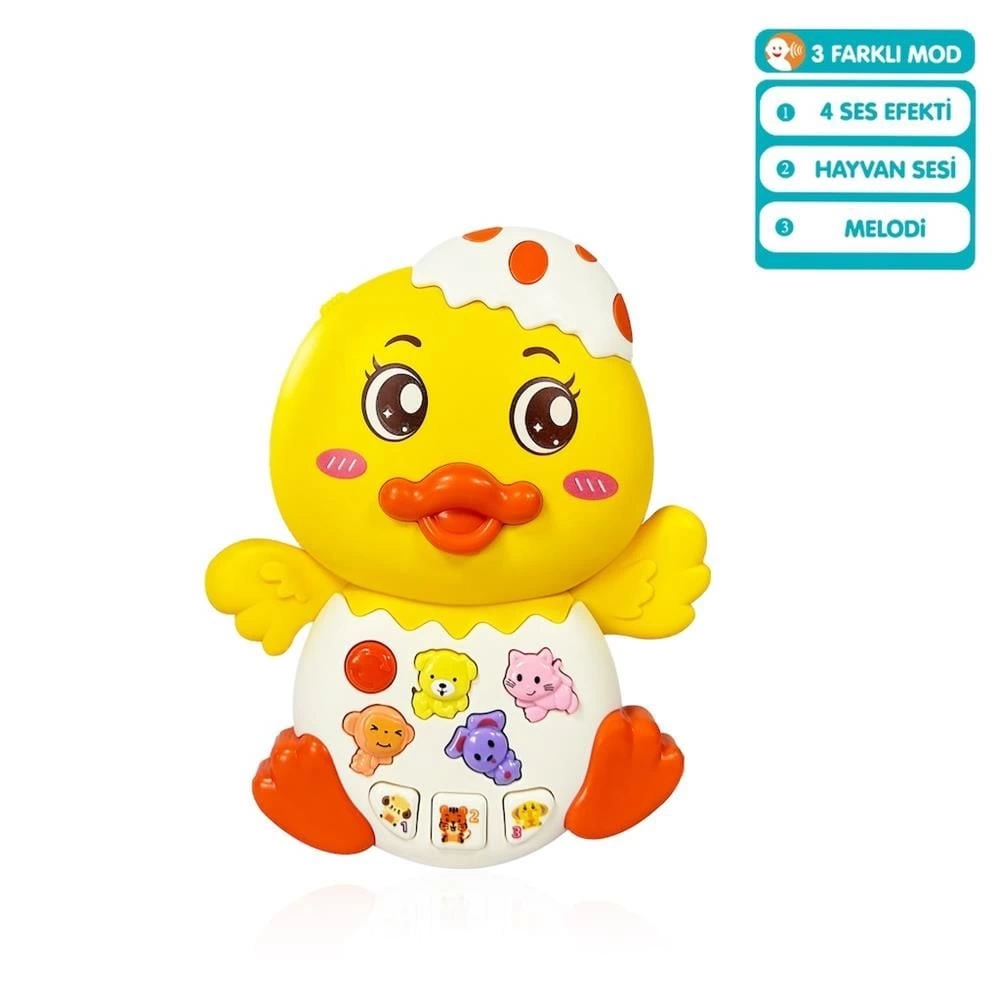 JLG-855-144A IŞIKLI VE MÜZİKLİ ÖRDEK BEBEK -VRD