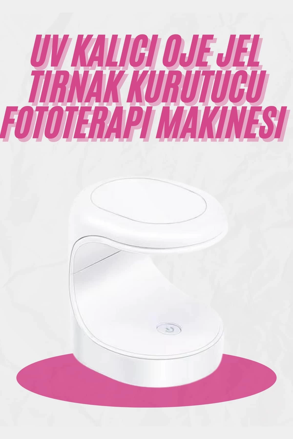 Kalıcı Oje Kurutucu Mini UV Işınlı Taşınabilir Hızlı ve Pratik Oje Kurutucu