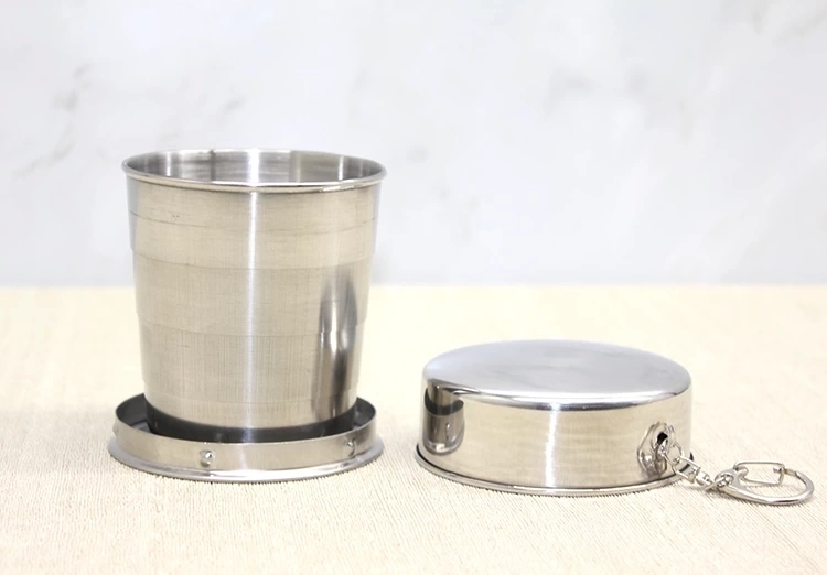 Katlanabilir Tekli Paslanmaz Çelik Shot Bardak Alk3936