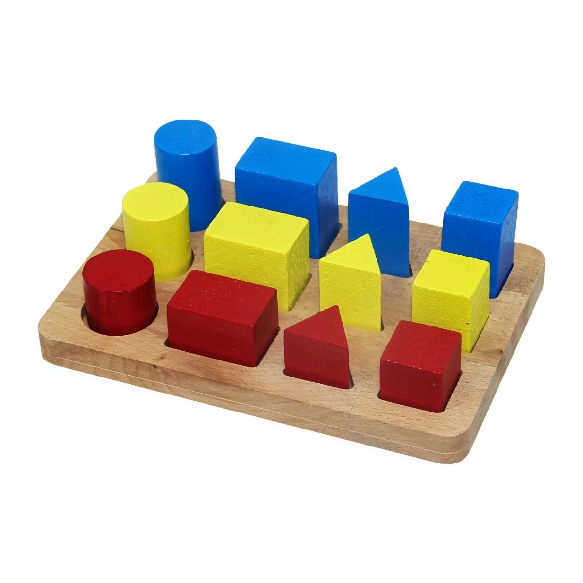 Kutulu Ahşap Geometrik Büyükten Küçüğe