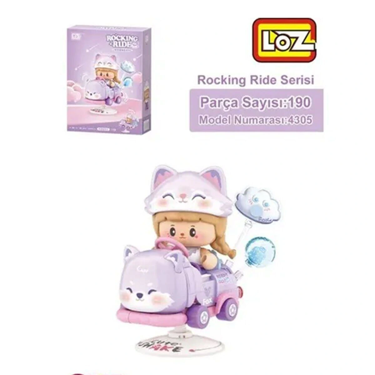 LZ-4305 LOZ FOX SALLANMA SÜRÜŞÜ 190 PARÇA BLOCK OYUNCAK